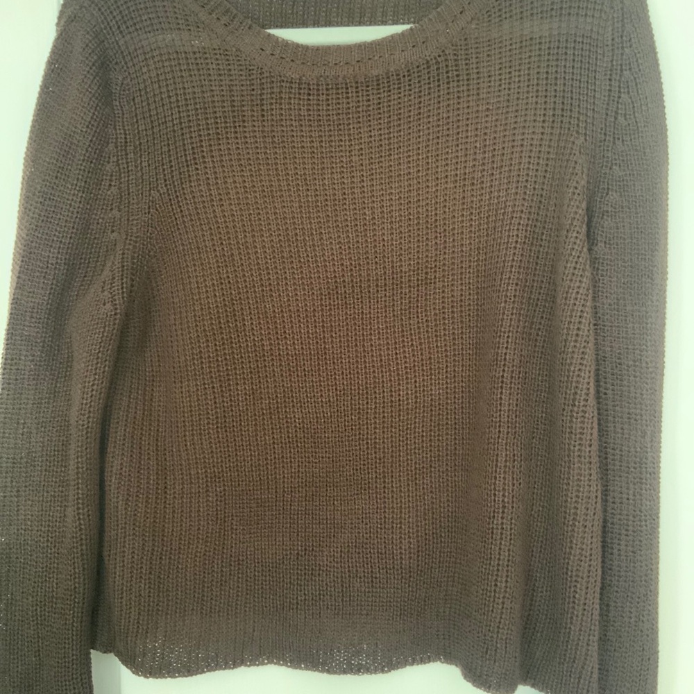 Wooden Ships Paola Buendia Brown Knit Sweater XS
